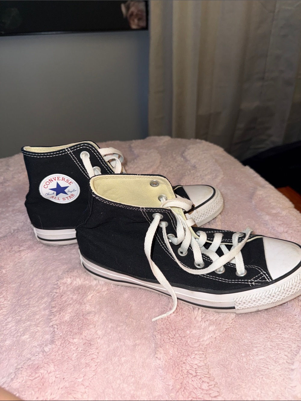 Converse Men’s & Women’s Black & White High-Top Sneakers